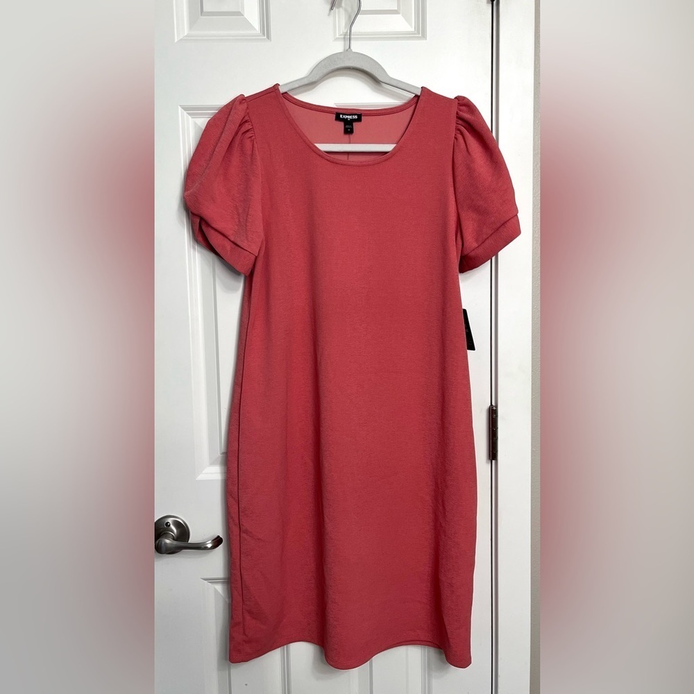 Express Puff Sleeve Midi Dress NWT